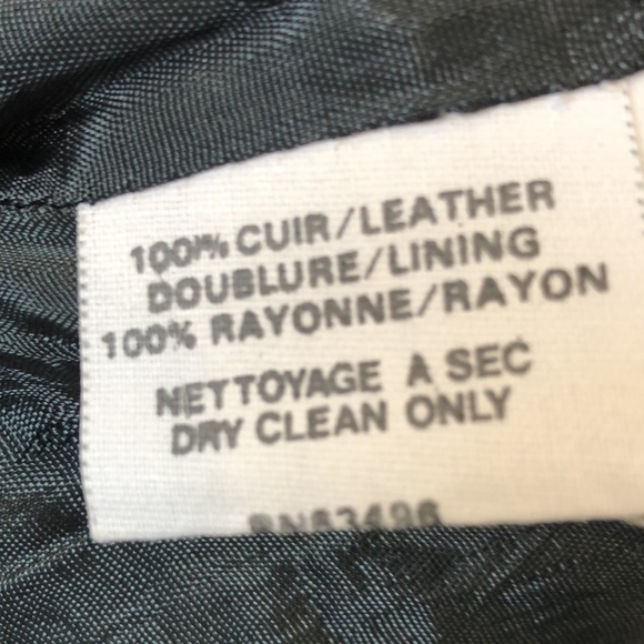 leather pants trouser style with pleats and pockets. Fully lined - Picture 7 of 8